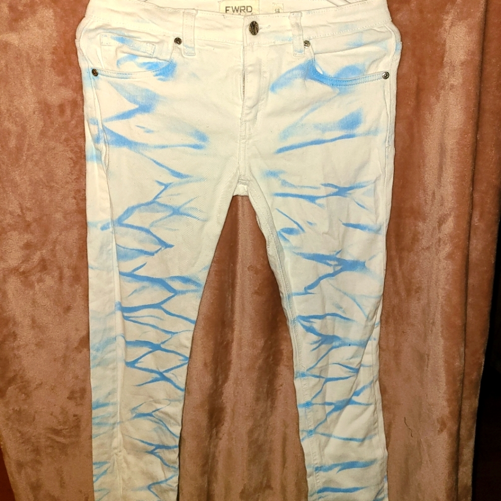 Boys slim fit FWRD brand white jeans